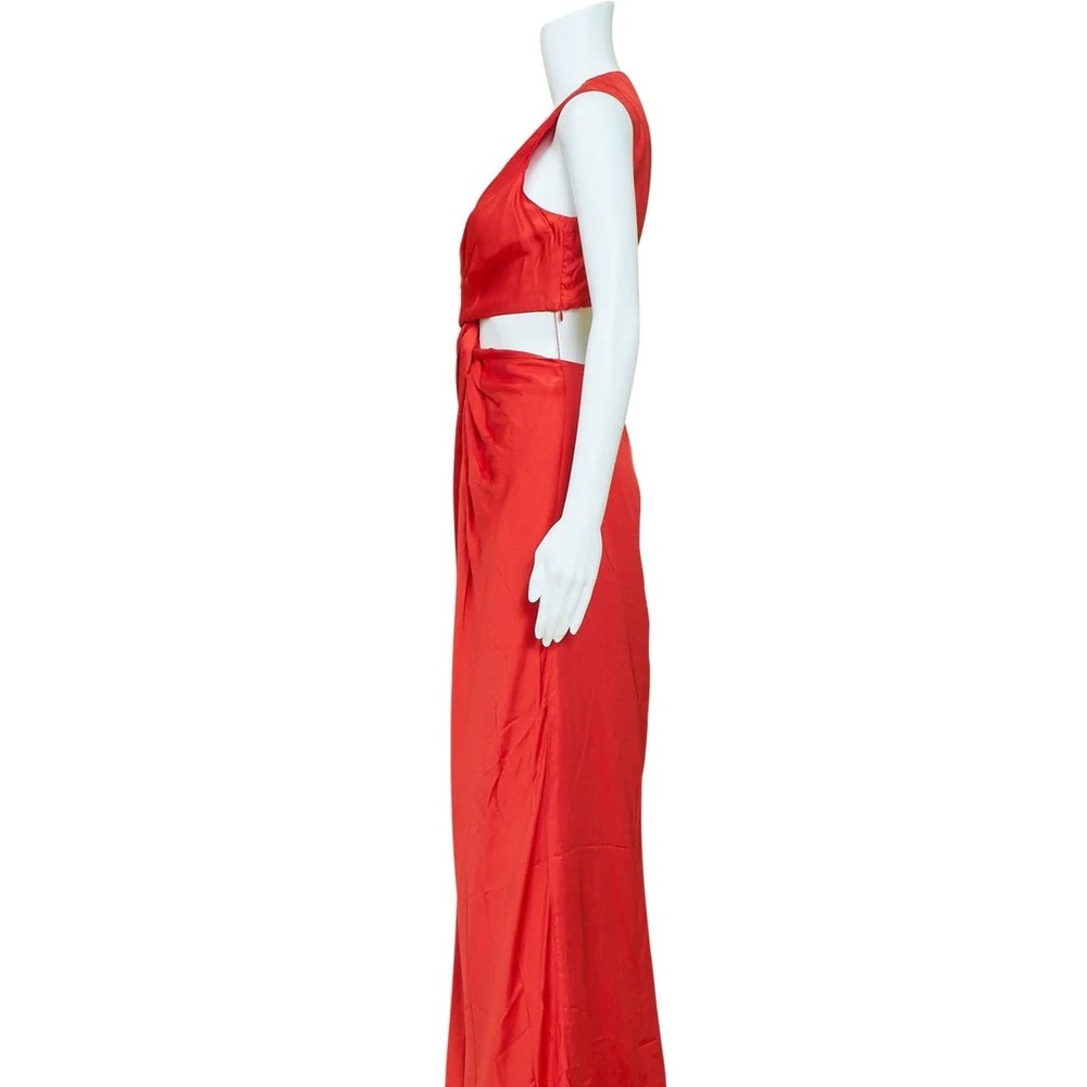 Auteur silk twist gown in kimono print, size S - Picture 10 of 15